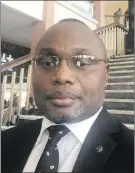  ??  ?? At the helm… DRC lawmaker Andre Leon Tumba