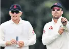 ??  ?? Teaming up: Dom Bess (left) and Jack Leach shared 14 wickets in the first Test in Galle