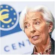  ?? FOTO: F. RUMPENHORS­T/DPA ?? Christine Lagarde ist seit 2019 Präsidenti­n der EZB.