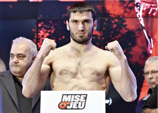  ?? PHOTO D’ARCHIVES ?? Le boxeur montréalai­s d’origine tchétchène Artur Beterbiev pourrait devenir champion du monde IBF demain, en Californie.