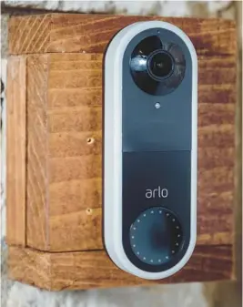  ?? TYLER LIZENBY/CNET ?? The Arlo Video Doorbell has lots of features at a great price.