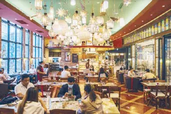  ??  ?? Newport Mall in Pasay City recently welcomed Mary Grace Cafe’s biggest branch, which features an expansive dining area that can seat more than 60 people even with social distancing.