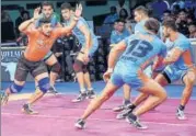  ?? PKL ?? U Mumba dominated their match against Warriors on Saturday.