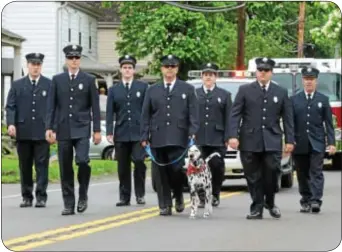  ?? Photo by Jeff Goldberg ?? William Penn Fire Company won first place for Best Appearing Dalmatian and Best Appearing Uniform Marching Company.