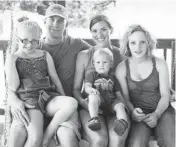  ?? PHOTO PROVIDED ?? Abbi Meadows, center, poses with her family. Meadows is organizing the first Hot Mamas Run and Baby Parade, planned for Sept. 30 in Edmond’s Mitch Park. From left, they are Mesa Jo, 10; Andrew, 30; Beau, 2; and Sierra, 13.