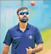  ?? HT PHOTO ?? Jammu & Kashmir captain Parvez Rasool has led his team to the top of the Elite Group C table of the Ranji Trophy.