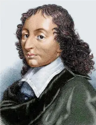  ?? Photo: Getty Images ?? Pascal, Blaise (1623-1662). Mathématic­ien, physicien et philosophe français. Gravure en couleur.