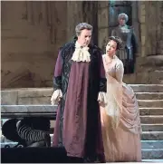  ??  ?? Matthew Polenzani (left) in the title role and Nadine Sierra as Ilia in Mozart's Idomeneo.