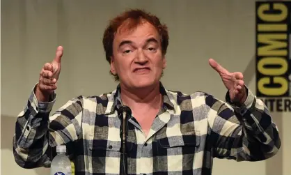  ??  ?? Quentin Tarantino speaks at the Comic-Con Internatio­nal festival in 2015. Photograph: Kevin Winter/Getty Images