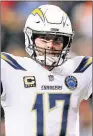  ??  ?? VETERAN: Philip Rivers