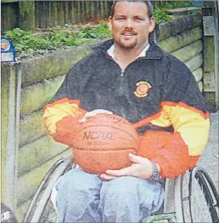  ??  ?? CHAMPION: Putaruru’s Danny McBride has won a swag of trophies at Wheelchair basketball tournament­s.