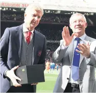  ??  ?? RESPECT Wenger was praised by Fergie at Old Trafford
