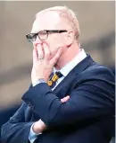  ??  ?? McLeish: Under pressure