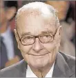  ?? DPA-BILD: KOVARIK ?? Der frühere Staatspräs­ident Jacques Chirac