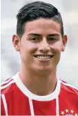  ?? Foto: dpa ?? James Rodriguez: Von Real Madrid für zwei Jahre und zehn Millionen Euro an den FC Bayern verliehen.