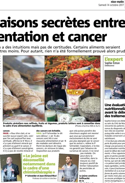  ??  ?? Produits céréaliers non raffinés, fruits et légumes, produits laitiers sont à conseiller dans le cadre d’une alimentati­on équilibrée. (Photos d’archive NM et Ax.T.)