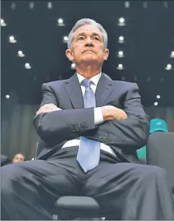  ?? CEDOC PERFIL ?? DEBUT. Jerome Powell jurará mañana en reemplazo de Janet Yellen.