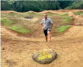  ?? MIKE WATSON/ STUFF ?? New Plymouth Mountain Bike Club chairman Hamish Neale said the new pump track at Lake Mangamahoe bike park would help young riders develop riding skills.