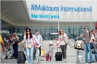  ?? — File photo ?? Passengers from Eastern Europe accounted for most volumes at Dubai World Central in the first half of 2017.