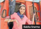  ??  ?? Babita Sharma