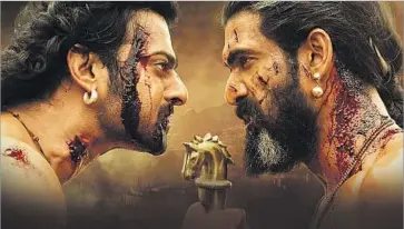 ?? Arka Media Works ?? THE ‘BAAHUBALI’ franchise from director S.S. Rajamouli has more in common with ensemble epics like “300” or the “Lord of the Rings” films than typical Bollywood fare of romantic comedies or one-man dramas.