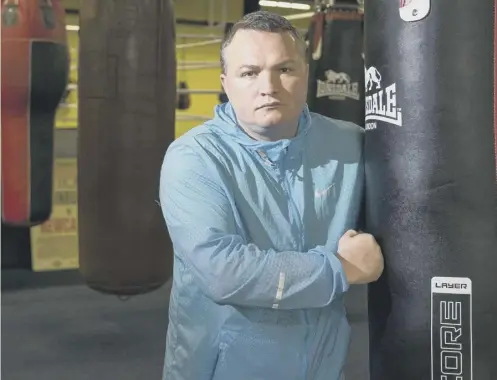  ??  ?? 0 Former profession­al boxer Bradley Welsh in his boxing gym