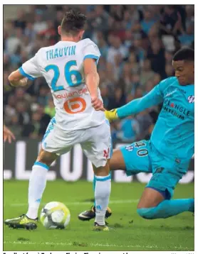  ?? (Photo AFP) ?? Excellent face à Toulouse, Florian Thauvin a ouvert le score.
