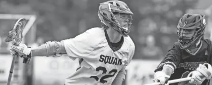  ?? DOUG HOOD ?? Manasquan’s Brody Muly (22) takes on Jackson Memorial at Manasquan on May 13, 2023.