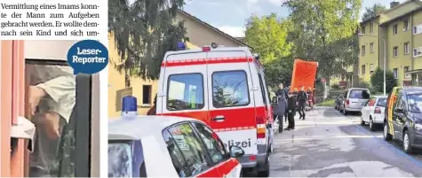  ?? 20M ?? Der schon vor dieser Tat auffällig gewordene Mann hielt seinen Sohn bereits aus dem Fenster – ein Imam entschärft­e die Situation.