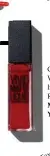  ??  ?? 1300 369 327 Color Sensationa­l Vivid Matte Liquid lip colour in Rebel Red, $17.95, Maybelline New York, 1300 369 327 e S p r a y , x t u r $ T e r y