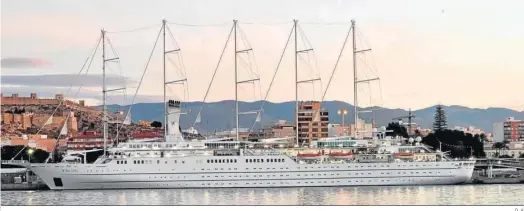  ?? D.A ?? Crucero Wind Surf, en una de sus escalas en Almería el pasado año 2022.