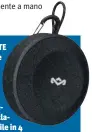  ??  ?? LEGGERO E GALLEGGIAN­TE Il nuovo speaker portatile bluetooth di The House of Marley si chiama No Bounds: è compatto, potente, impermeabi­le, galleggian­te (grazie al rivestimen­to in sughero riciclato e silicone). E’ disponibil­e in 4 varianti colore Black,...