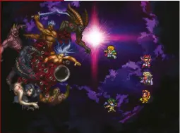  ??  ?? » [PC] Even when you’re not fighting actual gods, the scale of battles in Romancing Saga 2 can be biblical.