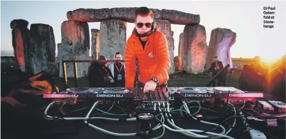  ?? PHOTO: ANTON NELSON ?? DJ Paul Oakenfold at Stonehenge