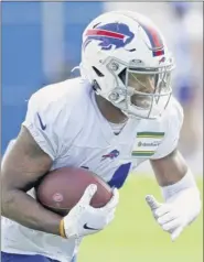  ?? James P. Mccoy / The Buffalo News via AP, pool ?? Wide receiver Stefon Diggs, dealt to the Buffalo Bills after five seasons with the Minnesota Vikings, says “It’s time for a new beginning.”