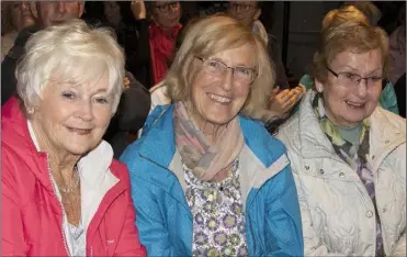  ??  ?? Elsie Reville, Kathleen Burke and Nora McDermot at the concert.