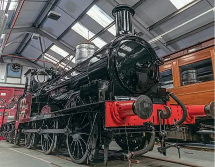  ?? TOM MARSHALL ?? Right: No. 52044 in Oxenhope display shed on March 1.