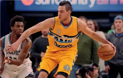  ?? REUTERS ?? Danilo Gallinari, 28 anni, in azione con la maglia dei Denver Nuggets, dove gioca dal 2011