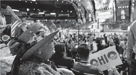  ?? [DISPATCH FILE PHOTO] ?? Ohio delegates watch the start of the 2008 Democratic National Convention in Denver. Delegates will gather digitally in 2020 because of the COVID-19 outbreak, making it harder for candidates planning statewide runs in 2022 to network.