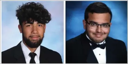  ?? ?? Nottingham’s Antonio Martinez, left, and Lawrence’s Jaiveer Sunda, right, have been elected as top scholars to be honored at the annual DelVal Dinner.