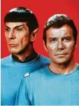  ?? Foto: dpa ?? Legendär: Leonard Nimoy als Mr. Spock und William Shatner als Captain James T. Kirk (rechts).