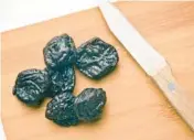  ?? DREAMSTIME ?? A study showed four to six prunes daily was the appropriat­e amount of prunes to eat to aid bone density.