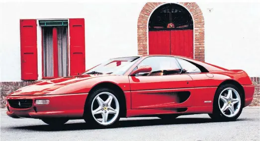  ?? FOTO: FERRARI/DPA-TMN ?? Klassische­s Design trifft Exklusivit­ät: der Ferrari F355