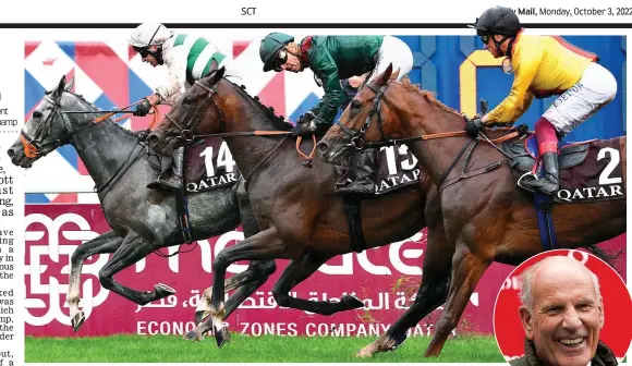  ?? GETTY IMAGES ?? Day to remember: Alpinista beats Vadeni and Torquator Tasso to delight Prescott (right)