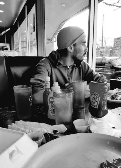  ?? Provided by Janet van der Laak via COLAB ?? Matt Vinnola at a diner in Denver.