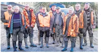  ??  ?? Ils étaient une quinzaine ce dimanche matin au Gault-Soigny.