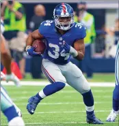  ?? Photo courtesy of the New York Giants ?? Valencia alum Shane Vereen is entering his third season with the New York Giants. He missed most of last season due to a triceps injury.