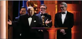  ?? ?? Mel Brooks accepts his honorary award during the Governors Awards on Tuesday at the Dolby Ballroom in Los Angeles.