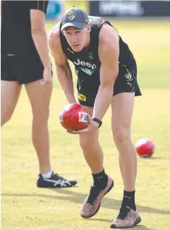  ?? Picture: RICHMOND FC ?? BUILDING UP: Tom Lynch’s rehab continues.