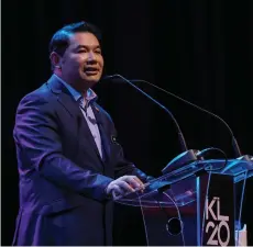  ?? — Bernama photo ?? Rafizi emphasised that KL20 goes beyond plans and blueprints; instead, it is steeped in action that goes live today, including the VC Golden Pass, Innovation Pass, Unicorn Golden Pass, GPU Scheme, Innovation Belt, and the Single Window.